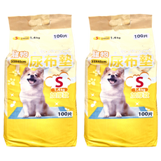 寵物尿布墊 加厚款, 無紡布防水PE吸水因子, S/M/XL, 100片/50片/25片, 2包