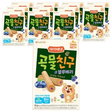 아이배냇 곡물친구, 블루베리, 40g, 12개