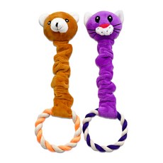 PET Morning 動物彈力發聲寵物玩具 香草味, 2個, 隨機出貨