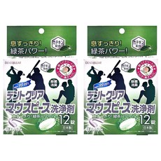 novopin 假牙清潔錠 綠茶, 12顆, 2盒