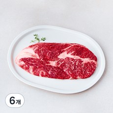 화담우 한우 등심 1+등급 구이용 (냉장), 200g, 6개