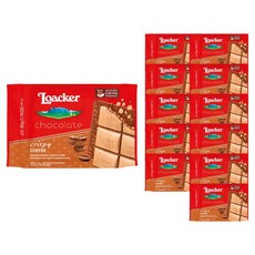 Loacker 萊佳哈斯 榛果咖啡巧克力片, 12包, 50g