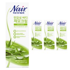 네어 민감성 제모크림 팔/다리용, 200ml, 4개