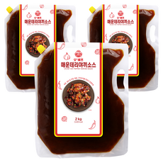 오뚜기 오쉐프 매운데리야끼 소스, 2kg, 3개