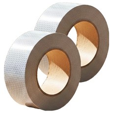 DAILYSHARE 蜂巢紋反光膠帶, 銀色, 2個