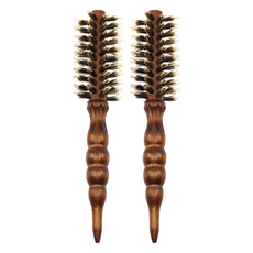 Toolif 迷你髮捲梳, 2個, 棕色