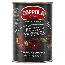 COPPOLA 柯波拉 天然無鹽 甜椒切丁番茄基底醬, 400g, 1罐