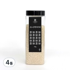 2025년 햅쌀 도정공장 고시히카리 백미, 1kg, 4통, 상