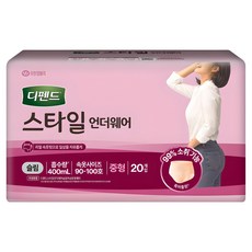 Depend 得伴 女用防漏尿超薄褲型成人紙尿布, M(90~100號), 20片, 1袋