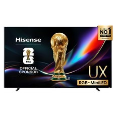 Hisense하이센스 4K RGB Mini LED 안드로이드 14 스마트TV, 116UXQ, 방문설치, 스탠드형, 293cm(116인치)