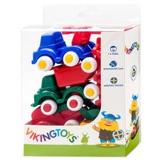 VIKINGTOYS 維京玩具 迷你工程小車隊, 混和顏色, 1組