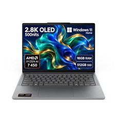 레노버 2026 아이디어패드 슬림 5 14AGP11 라이젠 AI 라이젠 AI 400 시리즈, Luna Grey, 83S1004QKR, 512GB, 16GB, WIN11 Home