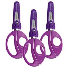 MILAN 小瓢蟲學童安全可攜式剪刀 含刀柄套**, 紫色, 3支