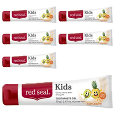紅印 Red Seal 兒童牙膏 無SLS, 2歲以上, 75g, 6條