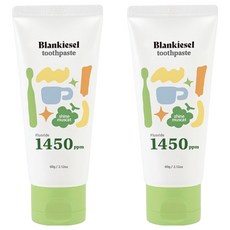 블랑키즐 1450 고불소 치약 샤인머스캣향, 60g, 2개
