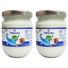 Vietcoco 特級初榨椰子油, 200ml, 2個