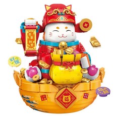 KEEPPLAY 奇妙積木 2025年過年系列 聚財貓, 1個