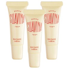 SUAVINA 蘇亞維娜 百年經典款護唇膏｜滋潤保濕、淡化唇紋、修護乾裂 打造水潤嘟嘟唇, 薄荷柑橘香氣, 12ml, 3條