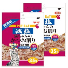 PET EAT 元氣王 減鹽貓用柴魚片, 柴魚片, 35g, 2包