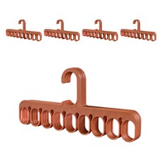 메이크마인 논슬립 3IN1 옷걸이 양말 집게걸이, 오렌지, 5개