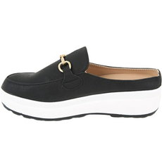 풀로어 벨레페 여성용 키높이 볼드 체인 블로퍼 슬리퍼