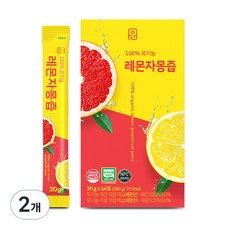 윤고집 유기농 레몬자몽즙 14p, 280g, 2개