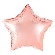 PARTY PANG 星形銀箔氣球 48cm, 玫瑰金, 10片
