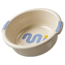 앞날창창 다용도 욕실 플라스틱 빨래 세수 대야 L, 블루, 1개
