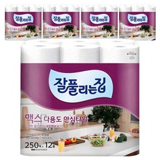 all'swell Max 多用途天然紙漿捲筒廚房紙巾, 250張, 60個