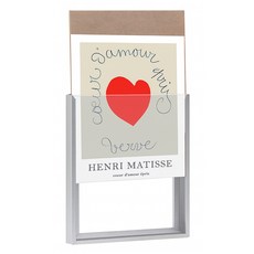 LEAD OFF 一鍵式開合鋁製壁掛相框, 1個, 霧面銀