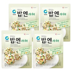 청정원 맛있는밥 엔 야채, 24g, 4개