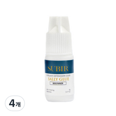 SUBIR EYELASH Sally 睫毛嫁接膠 新手用 5g, 4個, 白色