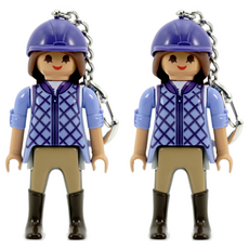 Playmobil 摩比人 鑰匙圈騎師公仔, 2個