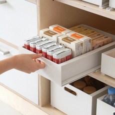 wizhome 韓國製造 Big Stack 滑軌式可堆疊收納箱, 白色, 1個