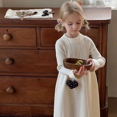 Uvely 女童 Narumi 寬袖針織長版連身裙