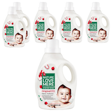 네이쳐러브메레 윈터에디션 아기 섬유유연제 허브가든향 용기형, 1.8L, 6개