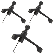 메이튼 차량 송풍구 범용 마운트 거치대, 3개, 블랙