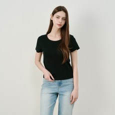 MIND BRIDGE 女款U領修身T恤 M1TS32A2
