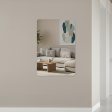 코멧 벽에 붙여서 사용하는 아크릴 거울 40 x 60 cm, 은색