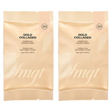 fmgt 더페이스샵 뉴 골드 콜라겐 커버 케익 리필 15g, 203 내추럴 베이지, 2개