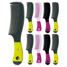 Darkness 橡膠握柄直梳, 9個, 隨機出貨