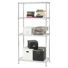 KI WISH 居家生活 輕型架 整體耐重 200 KG MIT高品質 DIY免工具輕鬆裝, 銀色, 4層