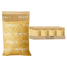Nice u 毛樂趣 除臭永續稻殼豆腐貓砂, 865g, 無香, 12包