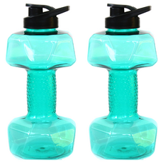 soonZAM 重量可調水啞鈴 水啞鈴 1500ml 薄荷色, 2個