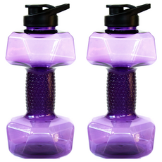 soonZAM 重量可調水啞鈴 水啞鈴 1500ml 紫色, 2個