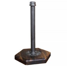 IN PIPE 원목 스탠드 육각 원형타올걸이 - JSK952, 아카시아  엔틱, 1개