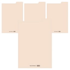 PLEPIC Sticky Index It便利貼, 1本, 20 空白(米色), 4本