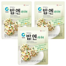 청정원 맛있는밥&엔 야채, 24g, 3개