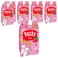 glico 格力高 Pocky 百奇 草莓棒分享包, 72g, 6袋