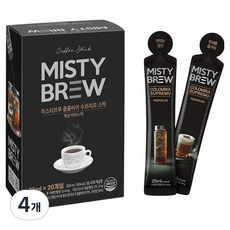 미스티브루 콜롬비아 수프리모 스틱 더치커피, 25ml, 20개입, 4개